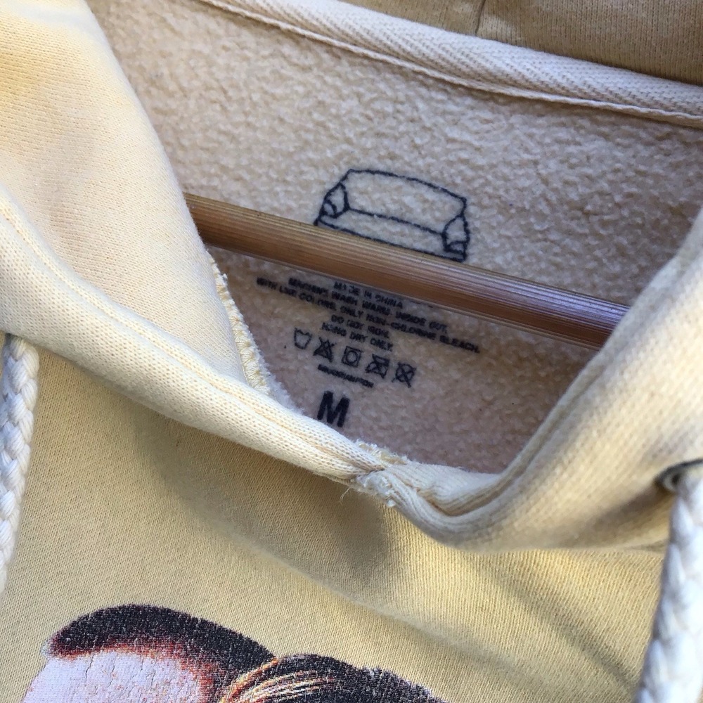 Brockhampton Ginger Album Hoodie Men's Medium Cream Yellow Graphic Pullover - Picture 4 of 7